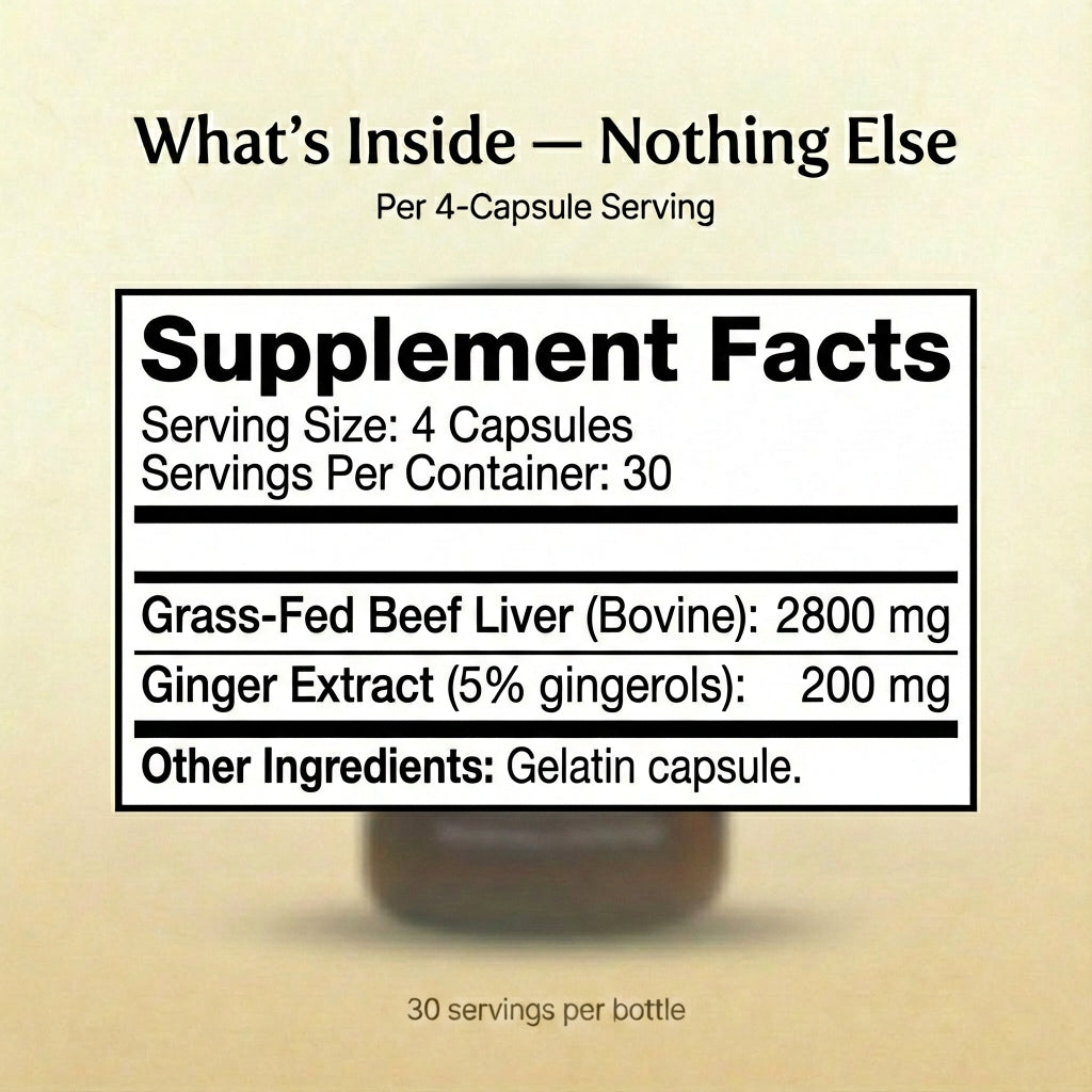 Grass Fed Beef Liver Supplement